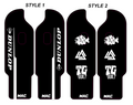 Pre-Designed DNM Fork Guard Decals