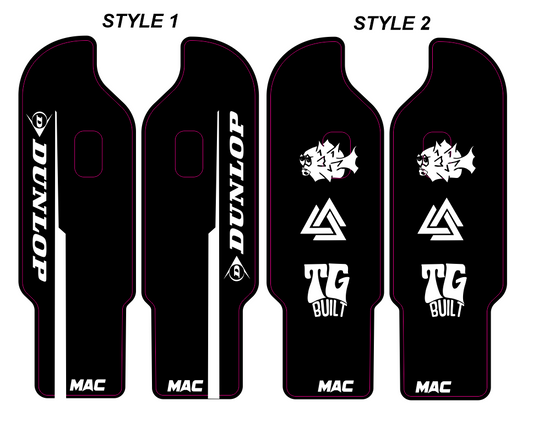 Pre-Designed DNM Fork Guard Decals