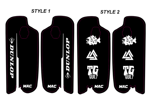 Pre-Designed Fastace Fork Guard Decals
