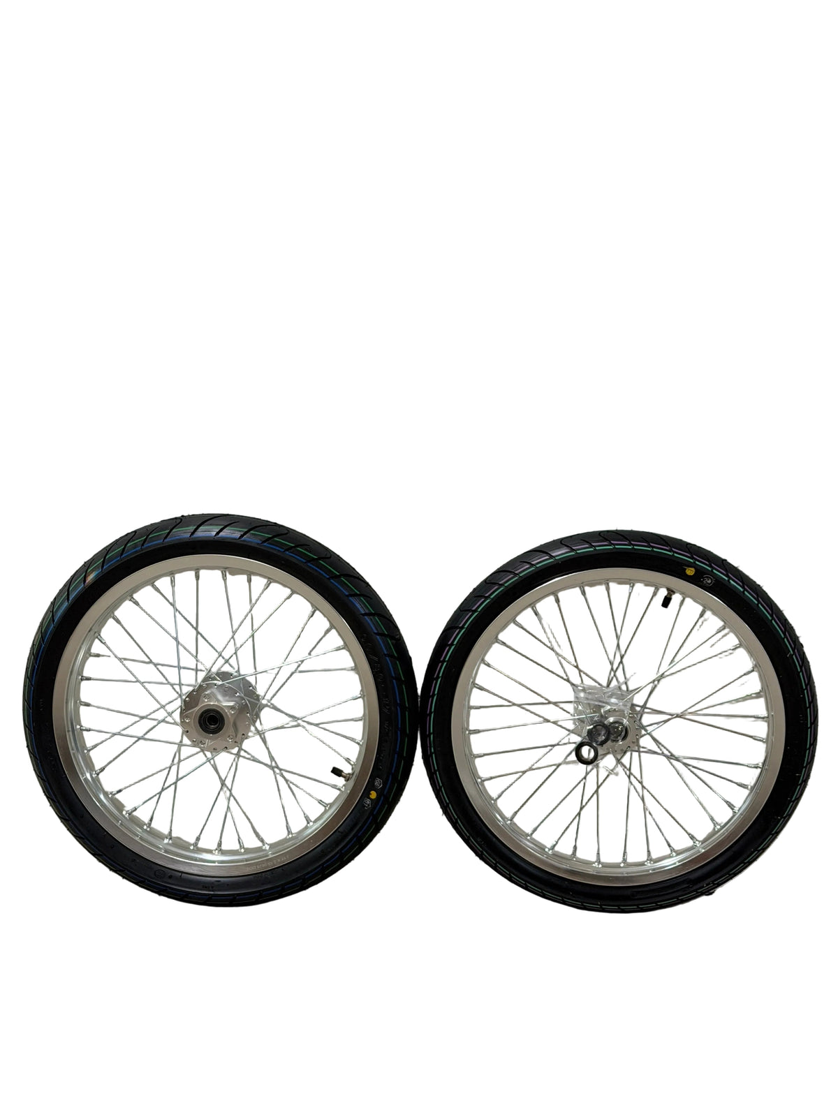 Chrome Light Bee/Eride Supermoto Wheel Set